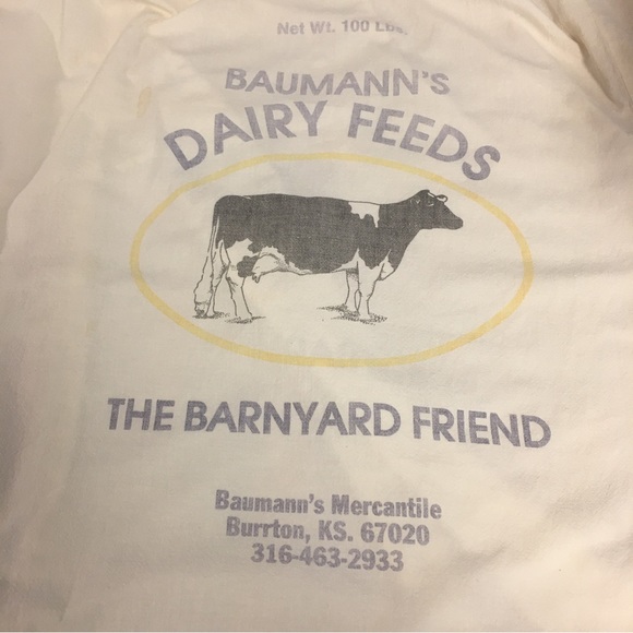 Vintage 80’s Country Farm Prairie Style Flour Sack Maxi Dress  BOHO FESTIVAL - Picture 8 of 15